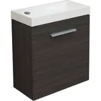 Mueller Emma toiletmeubel houtnerf grijs 50x25x50cm