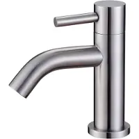 Wiesbaden 304-verona rvs toiletkraan 1/2" gebogen uitloop