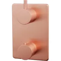Wiesbaden Afbouwdeel Wiesbaden Caral Thermostatisch 2-Weg Geborsteld Koper