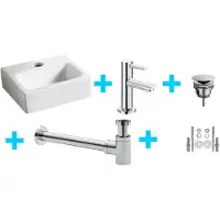 Praya One Pack Wiesbaden one-pack Leto fontein met Amador toiletkraan chroom