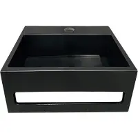Wiesbaden Julia fontein 30 x 28 x 12,5 cm solid surface mat zwart