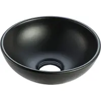 Wiesbaden Opbouw Waskom Kimo 28x28x10 cm Keramiek Mat Zwart