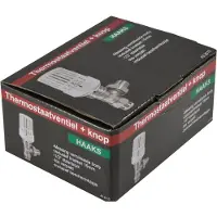 Riko thermostatische radiatorventiel 1/2''x15mm haaks