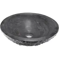 Wiesbaden Opzetwastafel Hamerslag Hardsteen Rond 42x14 cm