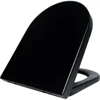 Wiesbaden Vesta toiletzitting softclose en quick release mat zwart