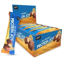 QNT Eiwit voedingssupplement met karamel smaak Protein Joy 36% Low Sugar Crunchy Vanilla Ice | Maat 60 g