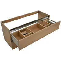 Wiesbaden OAK onderkast met 2 laden 2 uitsparingen 120 x 46 cm eik