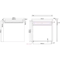 Wiesbaden Line spiegel 80x80cm met LED verlichting