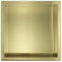 Guido Gusto Mat goud RVS Inbouwnis 30x30x10cm