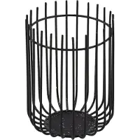 Point-Virgule Wire - Kaarshouder - Metaal - Zwart - Ø 8.2cm