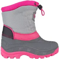 Winter-Grip Snowboot Junior Northern Flicka Antraciet Grijs Roze-Schoenmaat 31 - 32
