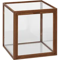 Ferm Living Miru Glass Vitrine Dark Stained Oak