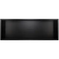 Guido Gusto Mat zwart RVS Inbouwnis 30x90x10cm