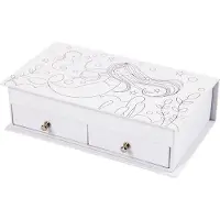 Packlinq Sieradendoos, H: 5 cm, afm 18x10,5 cm, wit, 1 stuk