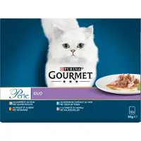 Gourmet Perle - Duo van vis & vlees - 12x85g