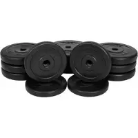 Gorilla Sports Voordeelbundel 30 kg (NB opening circa 25 mm, 2 x 5 kg, 6 x 2,5 kg, 4 x 1,25 kg)