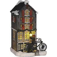 Luville Dutch canal house b/o l11xw9,5xh18,5 cm kersthuisje