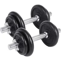 Nancy's Verstelbare Dumbellset - 2 x 10KG Set - Dumbell Extra Stevig - Halters - Halterset