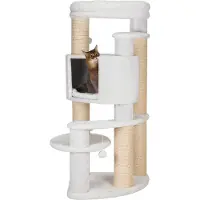 Trixie Krabpaal Zita XXL - Stevige Krabpaal met Schuilplaats en Plateaus - 64x64x147 cm