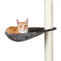 Trixie Hamac - Nid XL pour griffoir pour chat gris platinium peluche o 40 cm