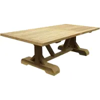 AVH-Collectie Antigua dining tuintafel 250x120xH77 cm teak geschoord