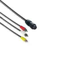 MaxTrack DIN 8pins Movieplug - Composiet 3RCA - 2 meter