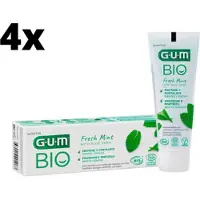 Gum Bio Tandpasta Fresh Mint/Aloe Vera - 4 x 75ml - Voordeelverpakking
