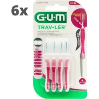 Gum Travler ragers Roze 1.4mm - 6 x 4 stuks - Voordeelverpakking