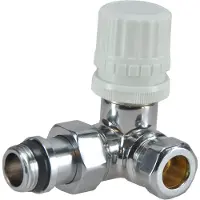 Riko luxe therm. ventiel 1/2''x15 (M22) knel haaks links chroom