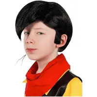 Usorteret Lucky Luke Pruik Voor Kinderen - Carnaval Kostuum - Karneval Sheriff - Halloween Dalton