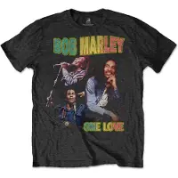 Ginza.se Bob Marley - One Love Homage Heren T-shirt - M - Zwart