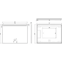 Wiesbaden Ambi One dimbare Led condensvrije spiegel 80x60cm