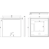 Wiesbaden Ambi One dimbare Led condensvrije spiegel 60x60cm