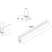 Xellanz Rubberen waterkering 200 x 0,8 cm zwart