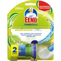 Wc Eend 6x WC Eend Fresh Discs Houder Lime 2Discs 11.5 ML