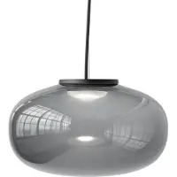 New Works Hanglampe , Karl-Johan Large, Grijs, Woonkamer, Glas, Designer
