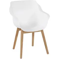 Hartman Sophie Studio dining tuinstoel teak/kunststoff 4 stuks