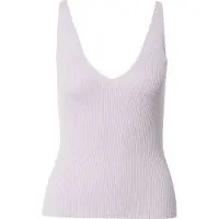 Urban Classics Knit Sleeveless O Neck T-shirt Paars 5XL Vrouw