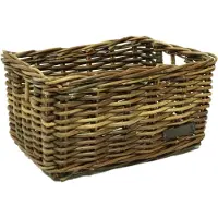 Wicked Kratmand S Bruin 25L - klassieke fietsmand