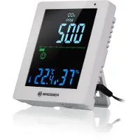 Bresser Weerstation CO²-meter - Air Quality Monitor - Wit - Met LED-display