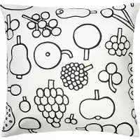 Iittala Oiva Toikka Frutta kussenhoes 47x47 cm Zwart