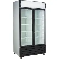 CombiSteel Koelkast - 750L - Zwart/Wit - +1°C/+10°C - Geforceerd - Draaideuren - Wielen - 1120x610x1973 mm - Horeca Koelkast