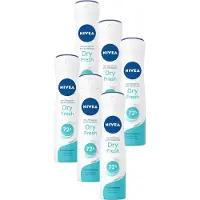Nivea Dry Fresh Deodorant Spray - Anti-Transpirant - 72 uur bescherming - Antibacterieel - Alcoholvrij - Frisse geur - 6 x 150 ml - Voordeelverpakking