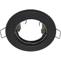 LumenXL Moderne zwarte inbouwspot rond - Vix