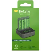 GP Dock Basislader + ReCyko Oplaadbare AA / HR6 Ni-Mh Batterijen (4 stuks, 2100 mAh)
