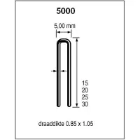 Union Niet Type Em 15Mm Chst Verz Gold - 10000 stuks