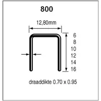 Dutack 12mm nieten | 12.8mm | 10.000 stuks - 5088020