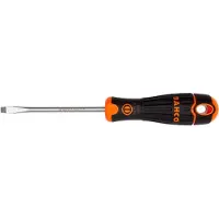 Bahco Platte Schroevendraaier Met Gleuf En Rubberen Handgreep 2 Mmx12 Mmx250 Mm