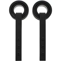 Intersteel Set van 2 hangrollen Modern 25,5cm - mat zwart