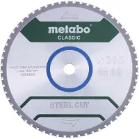 Metabo STEEL CUT CLASSIC 628669000 Cirkelzaagblad 355 x 25.4 x 2.5 mm Aantal tanden: 72 1 stuk(s)